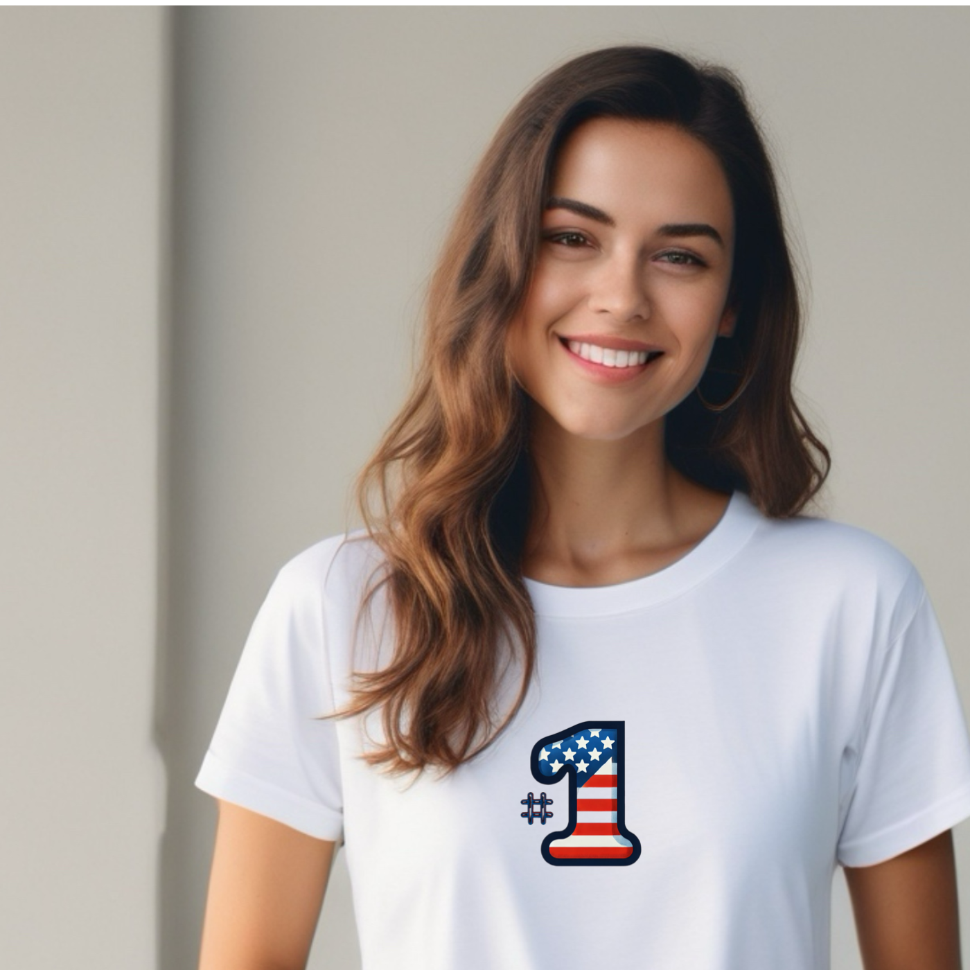 Women’s  #1 USA T-Shirt