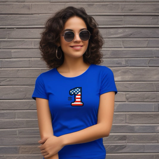 Women’s  #1 USA T-Shirt