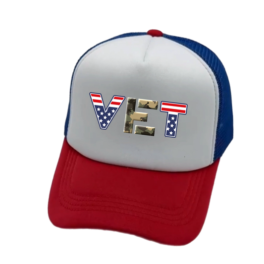 America Army Veteran Trucker Hat